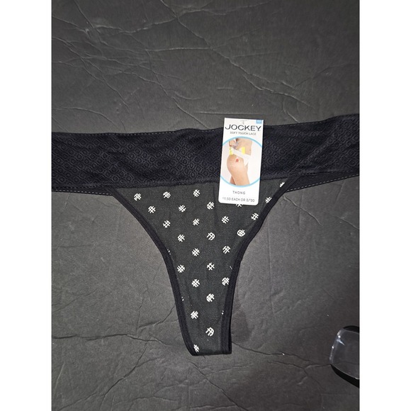 Small Jockey‎ Soft Touch Lace Thong NWT - Picture 1 of 3